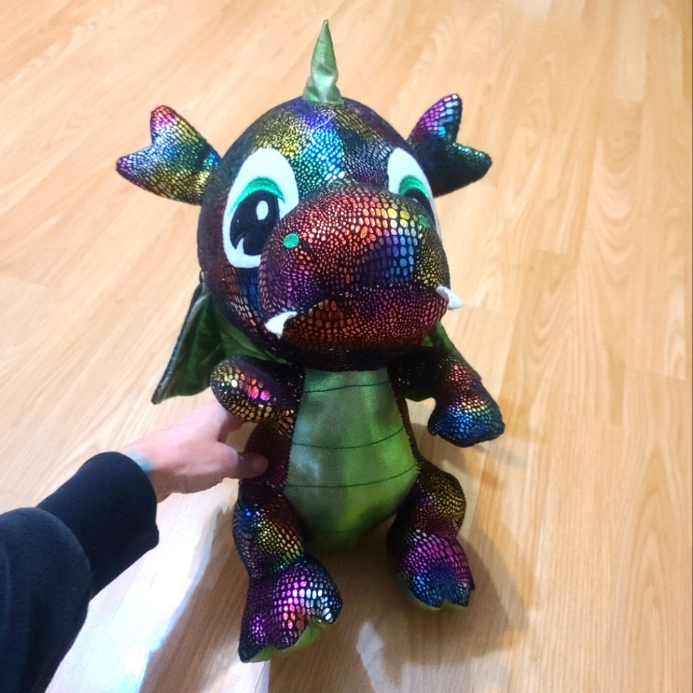 Colorful Dragon Unicorn plushy stuffed animal